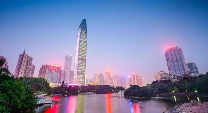 Shang Pin Hotel Shenzhen Futian Exhibition Branch Esterno foto